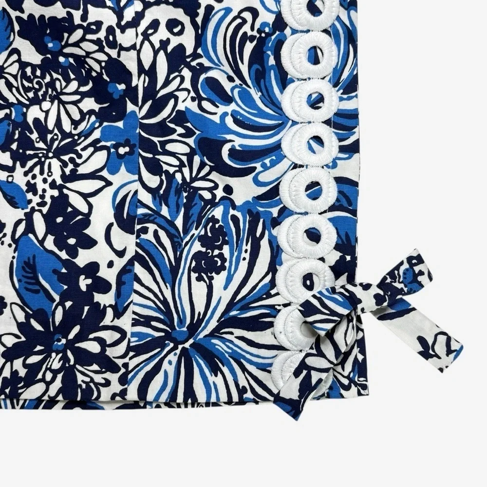 NWT Lilly Pulitzer Mila Stretch Mini Dress Low Tide Navy Pandarama Size 00 - Picture 5 of 13